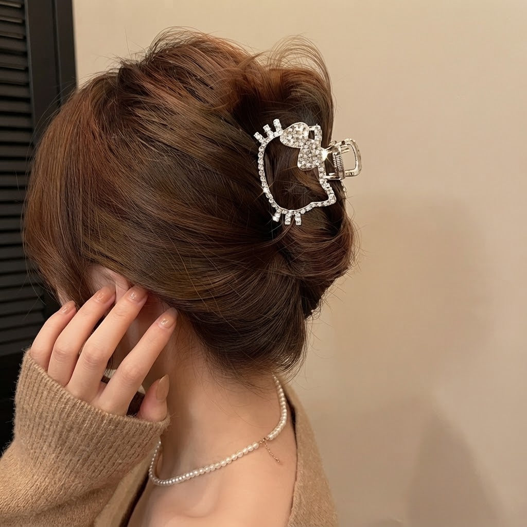 Diamond HelloK Claw Clip